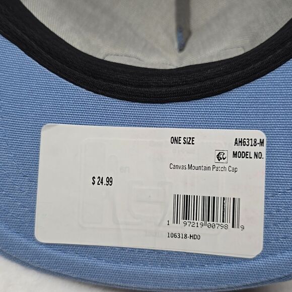 Carhartt Force One Size Canvas Mountain Patch Cap Sweatband Adjustable Snapback - Picture 7 of 8